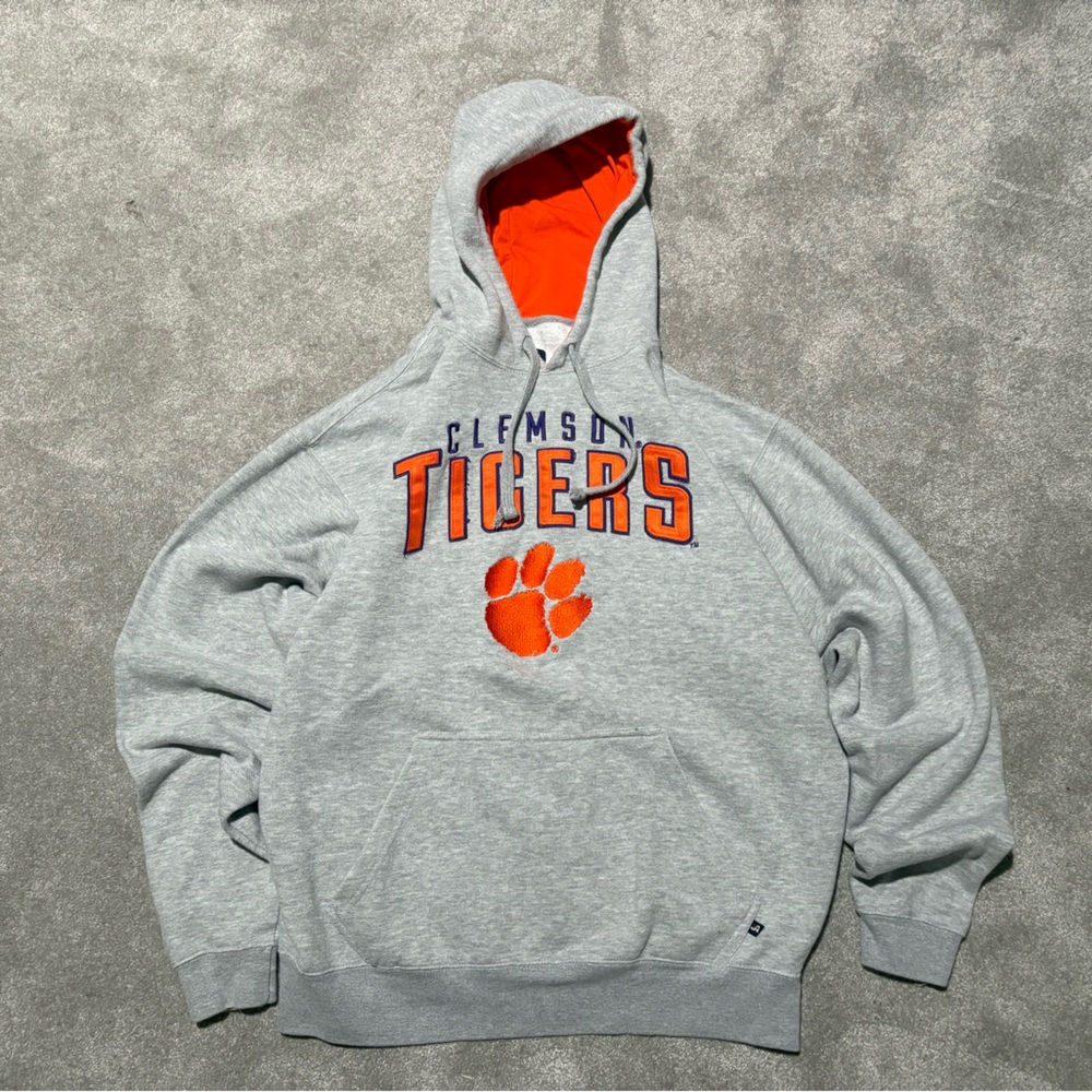 J. America Gray and Orange Clemson Tigers Hoodie